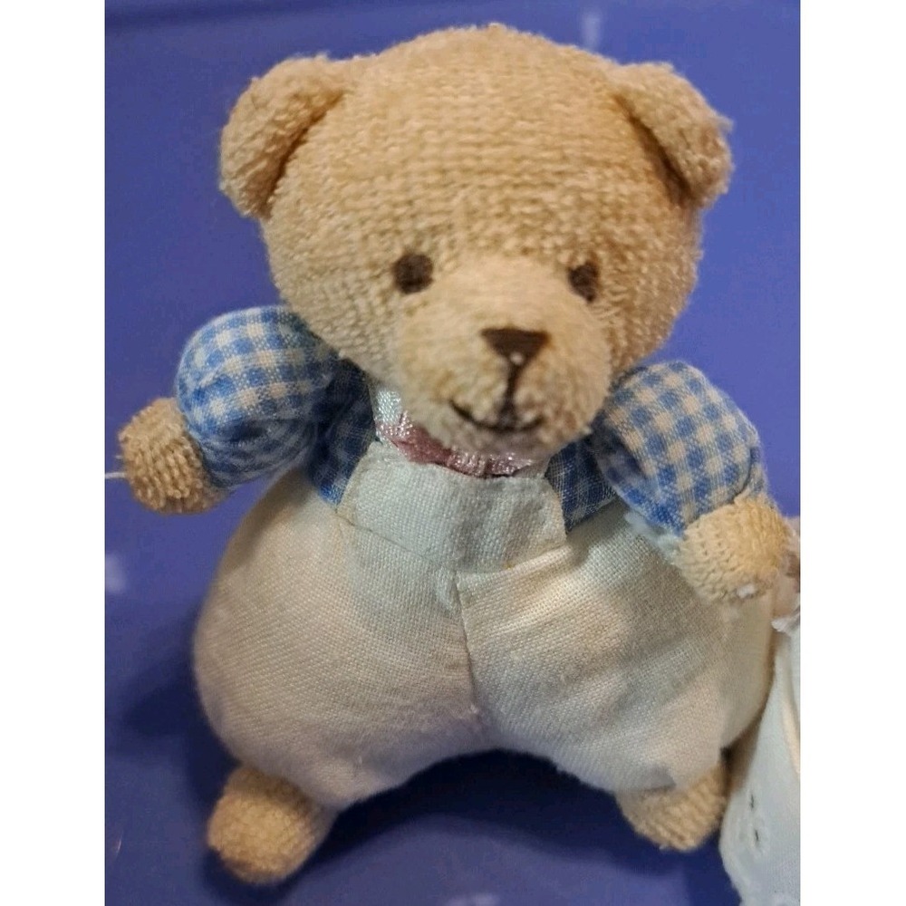 Vintage Lee & Lee Dallas Texas Pair of Teddy Bears 4" - Picture 2 of 7